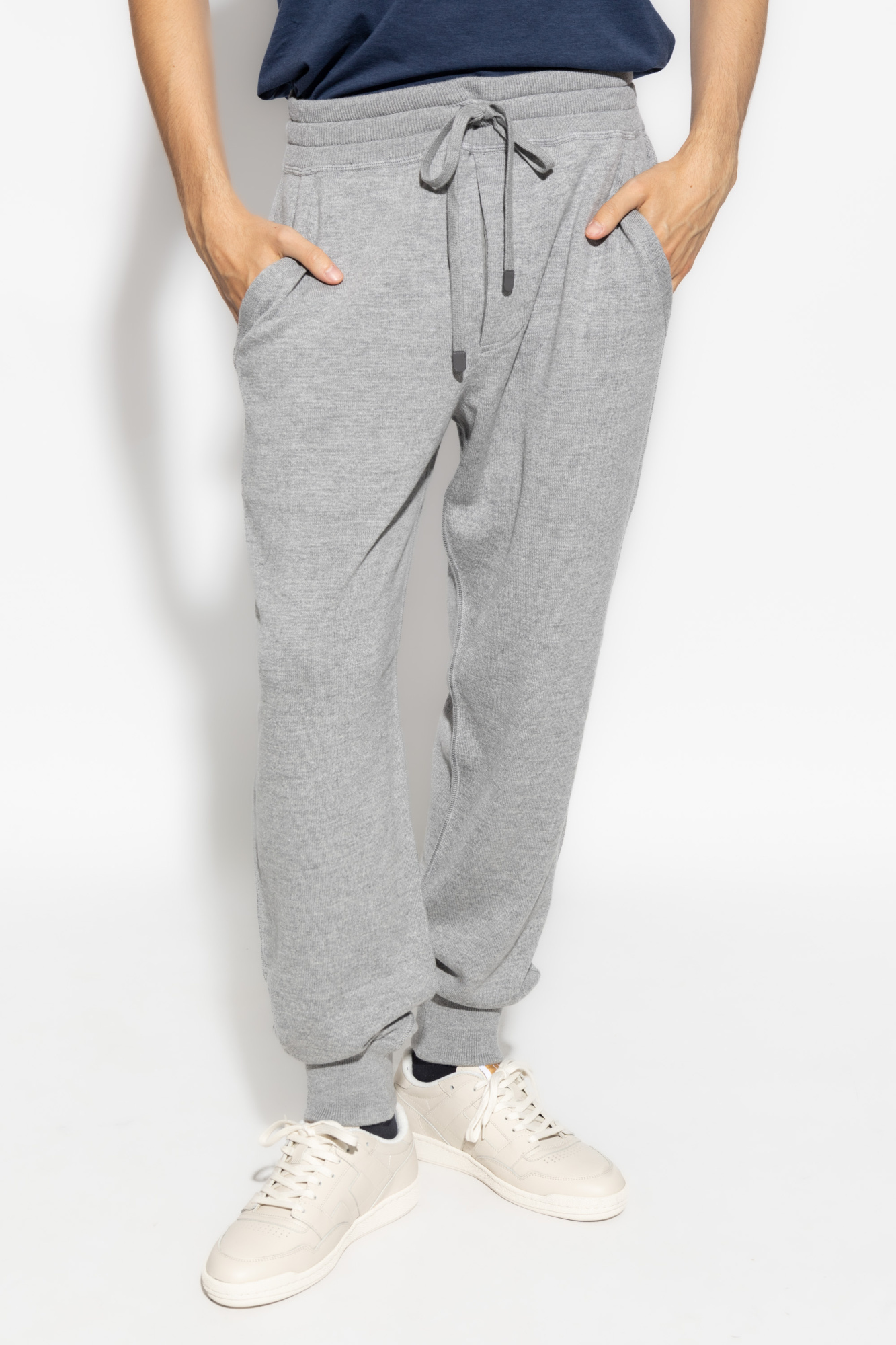 Tom Ford Logo-patch Track Pants In Gray