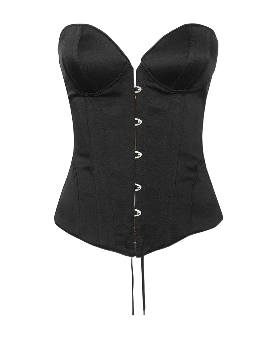 Moschino Corset-style Top In Black
