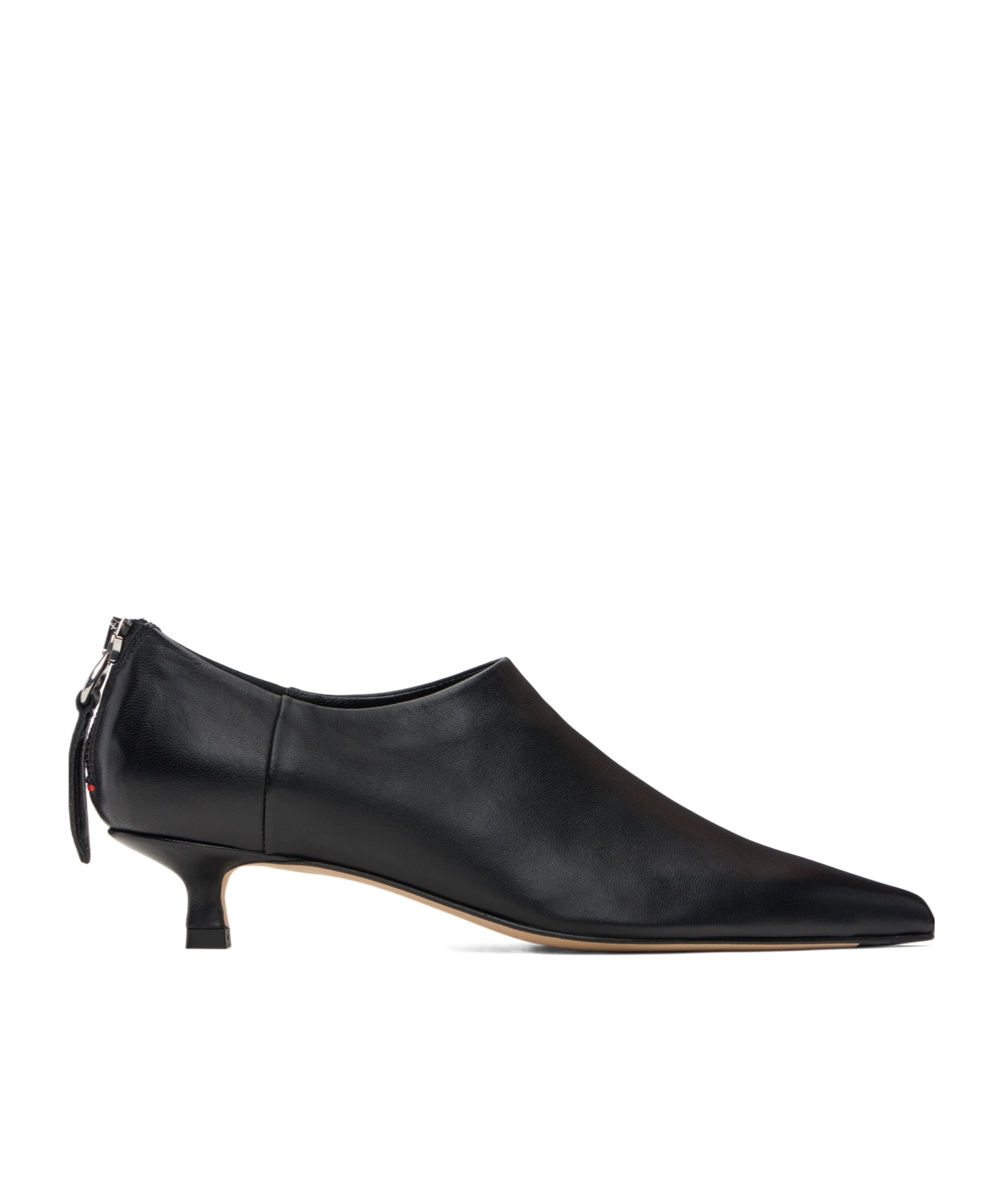 Aeyde Virun Pointed-toe Kitten-heel Boots In Black