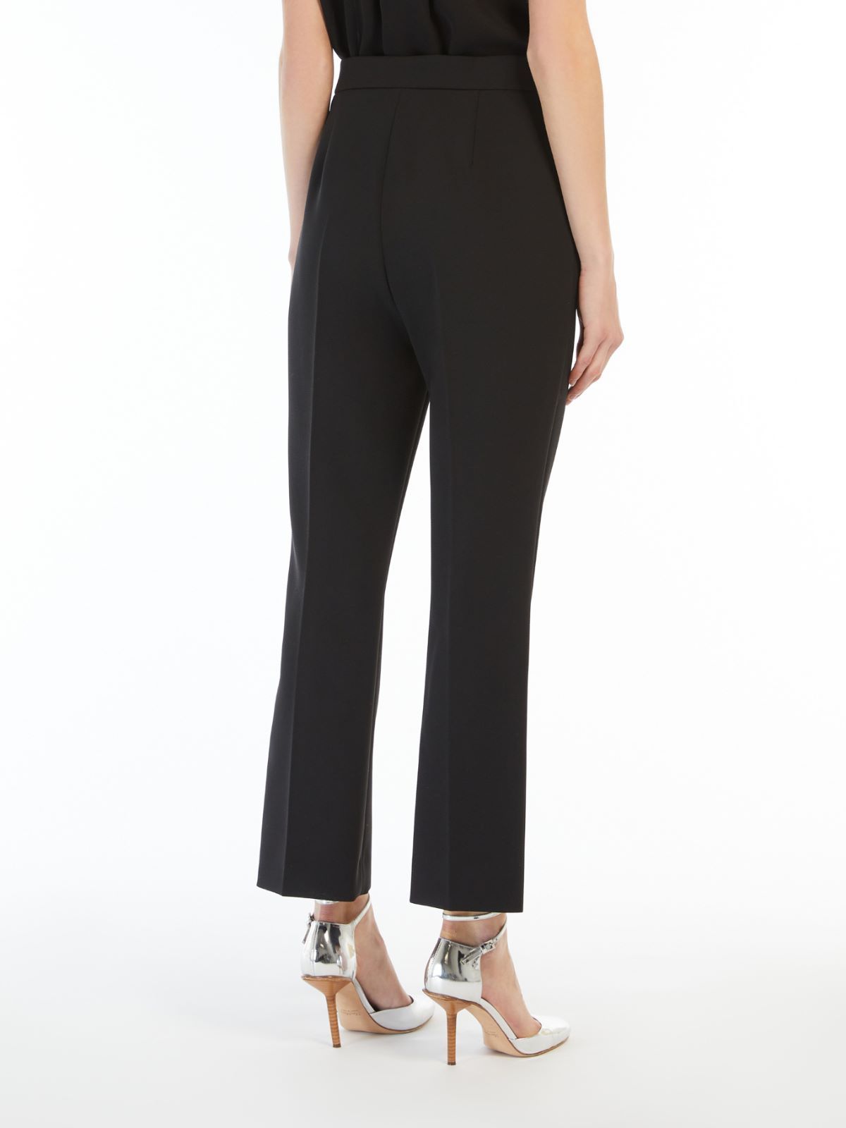 Max Mara Okra Long Trouser Black In Black