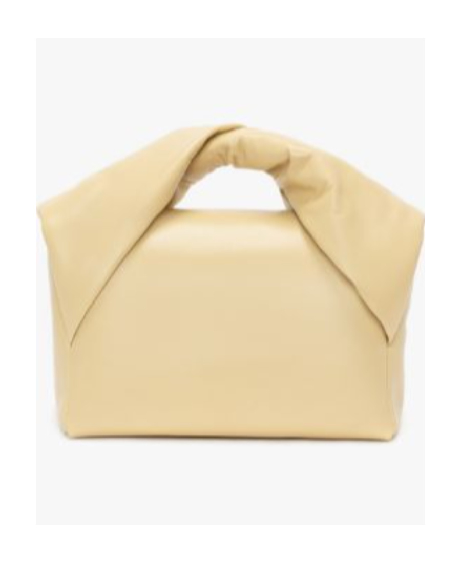Jw Anderson Large Twister - Leather Top Handle Bag In Nude