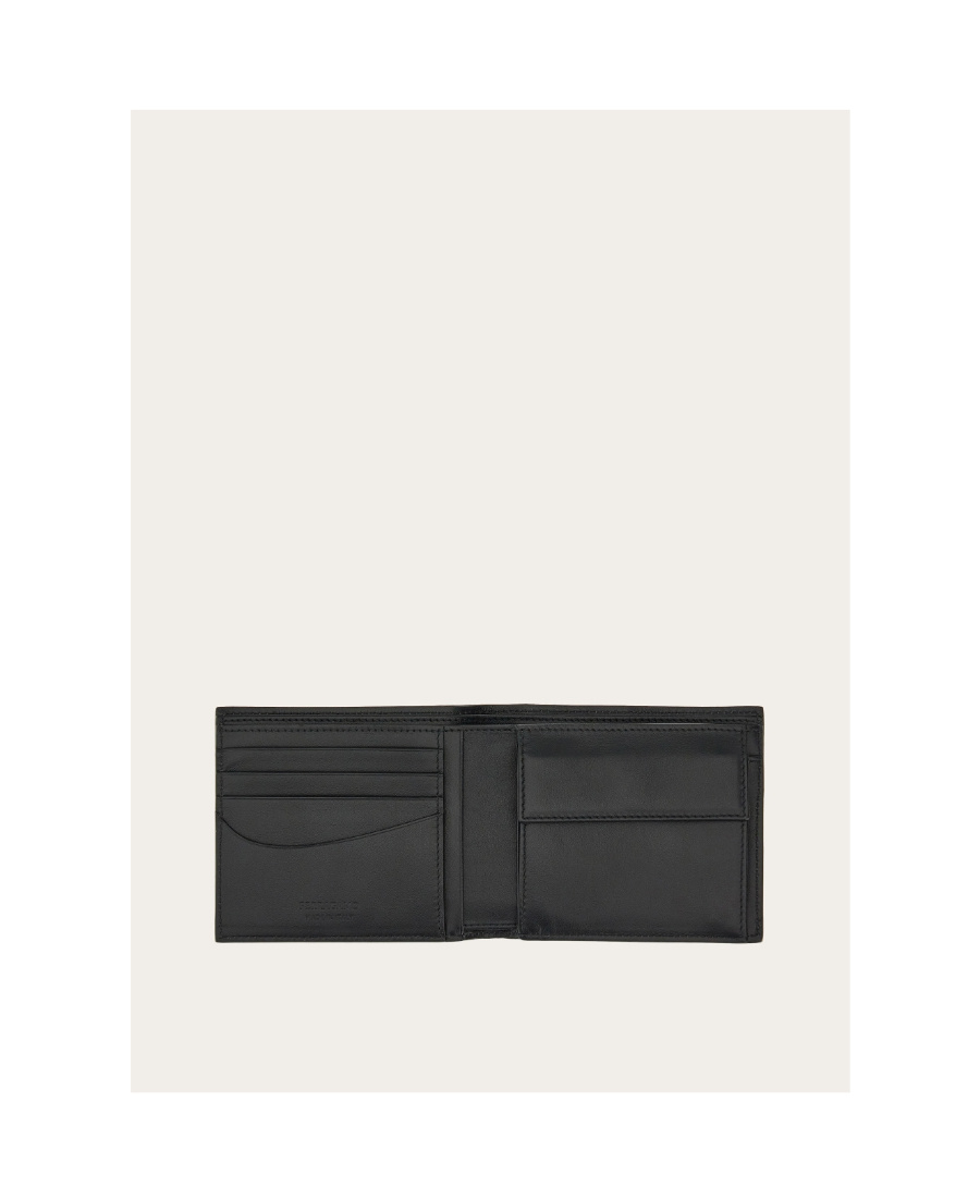 Ferragamo Hollowed-out Wallet In Black