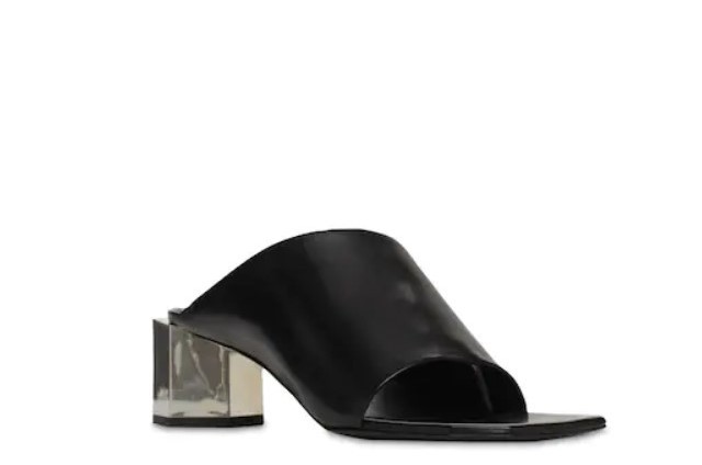 Off-white Hexnut Mules In Black In Black
