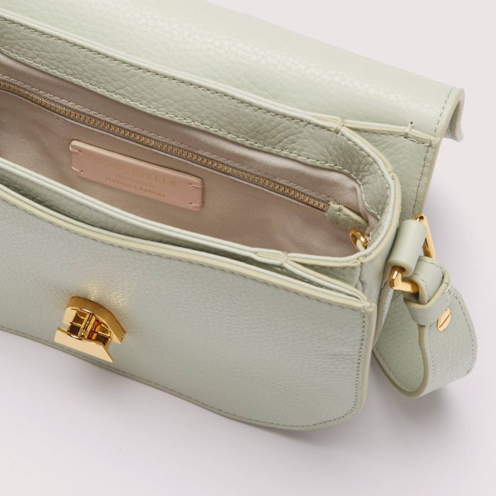 Shop Coccinelle Dew Small Shoulder Bag In Gray