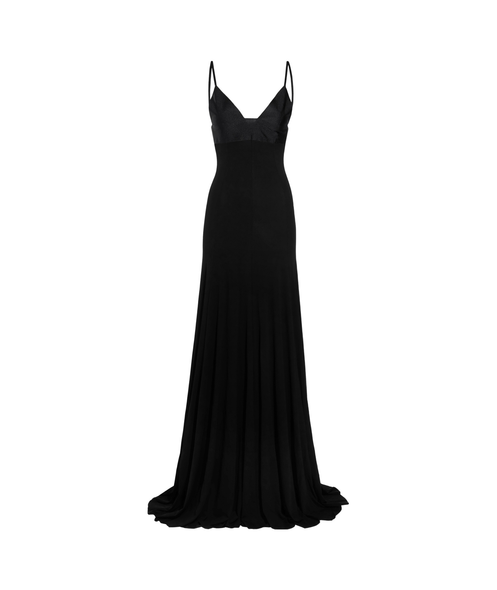 Jacquemus Thin Strapless Evening Dress In Black