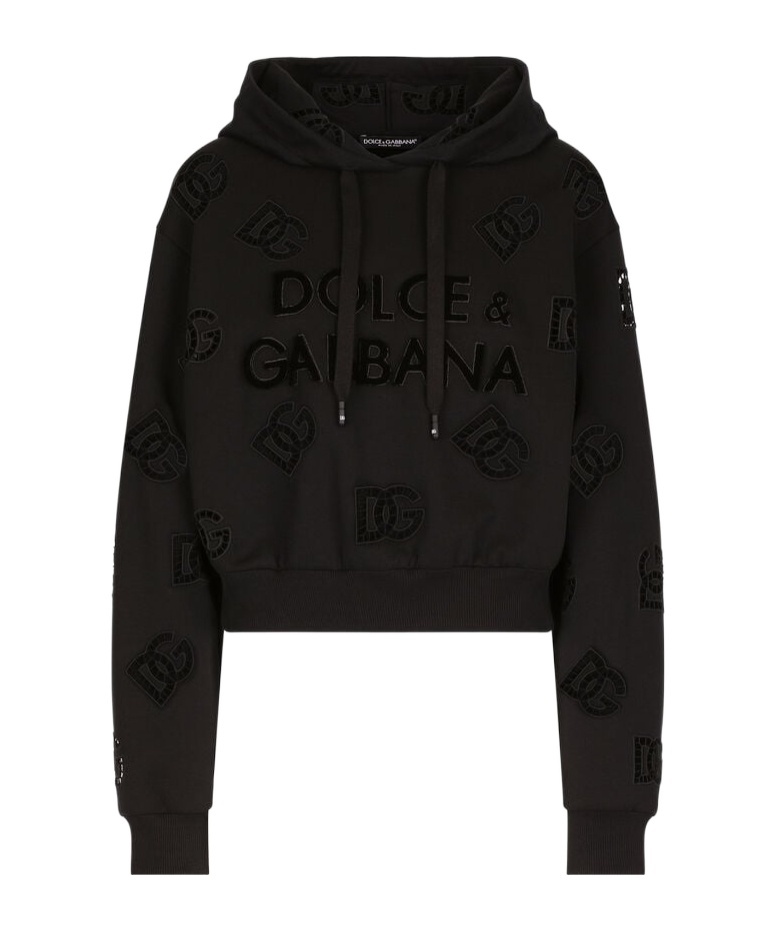 Dolce & Gabbana `dna` Hoodie In Black
