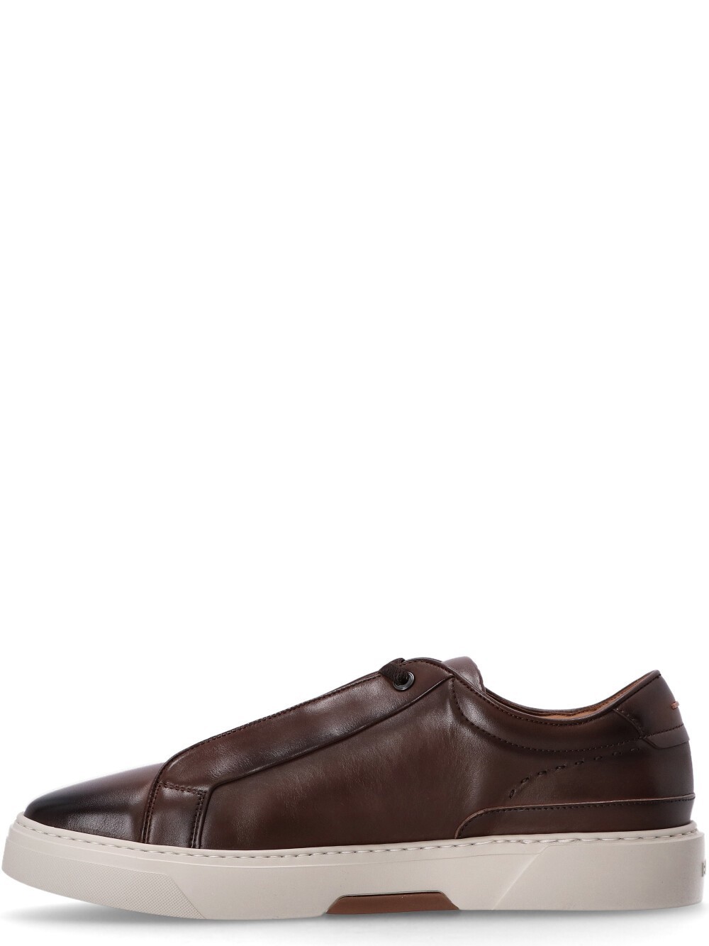 Hugo Boss Gary Leather Trainers With Suede Backtab