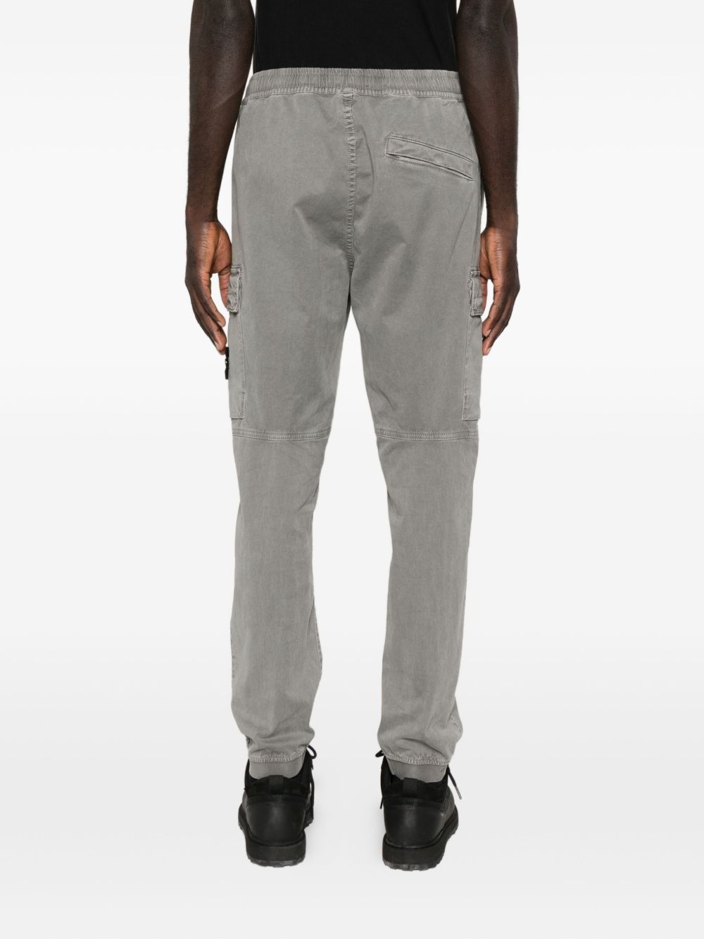 Stone Island Elastic Waist Sweatpants In Gray