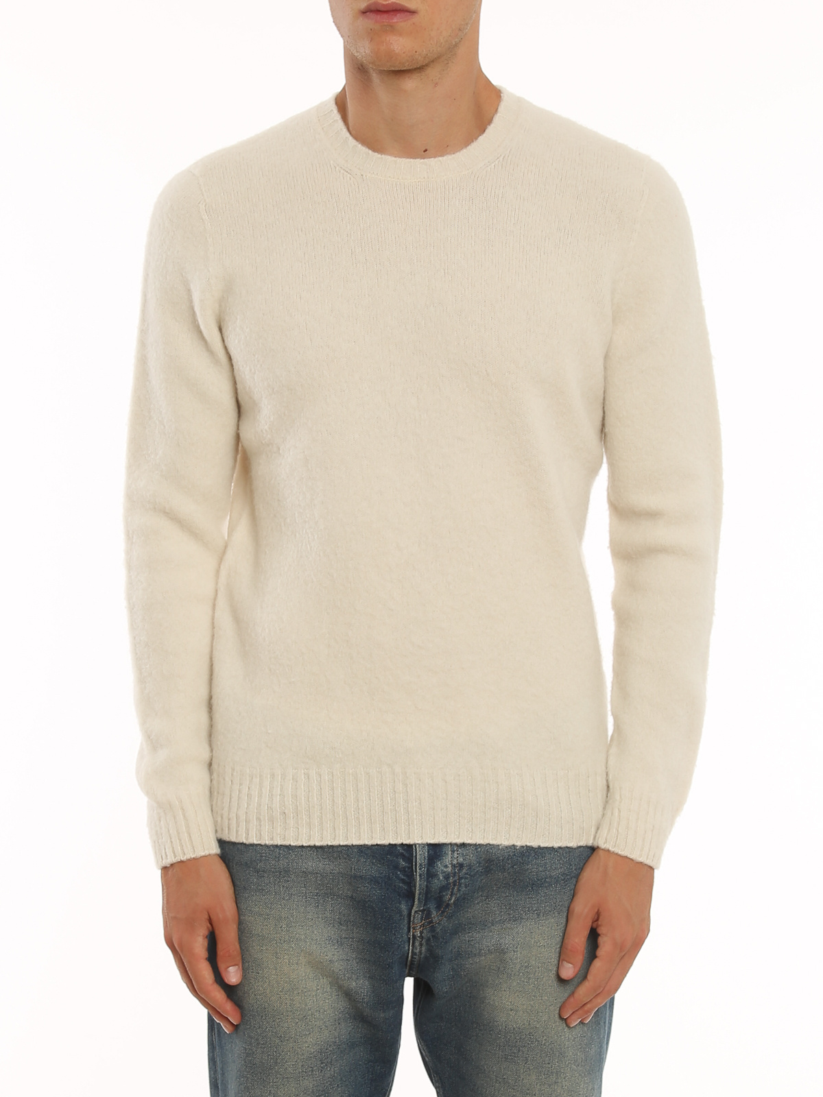 Drumohr Lambswool Crewneck In Nude