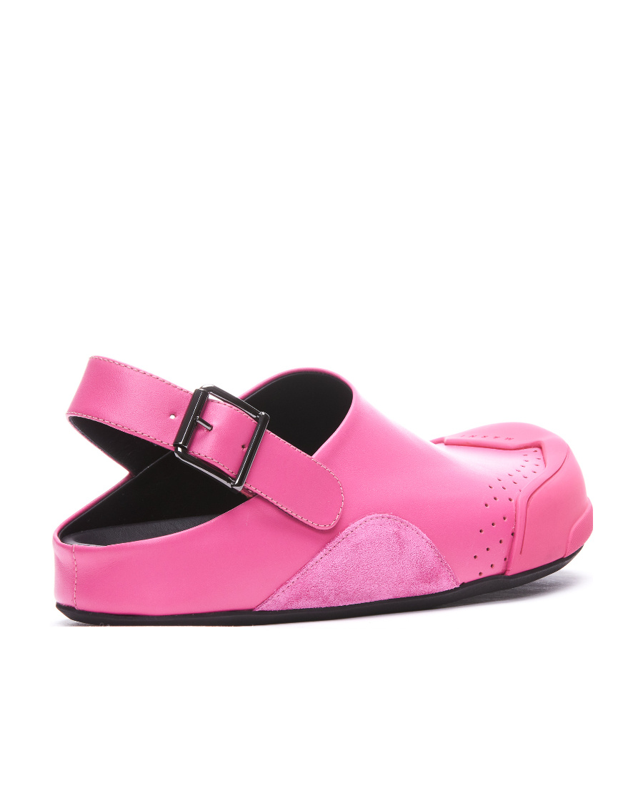 Shop Marni Logo Flat-soled Sandals In Pink