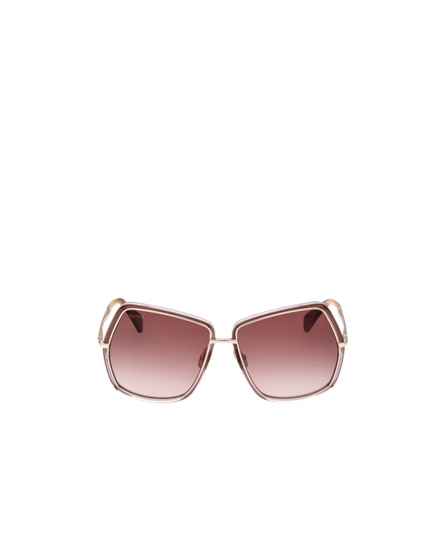 Max Mara Logo Sunglasses In Brown