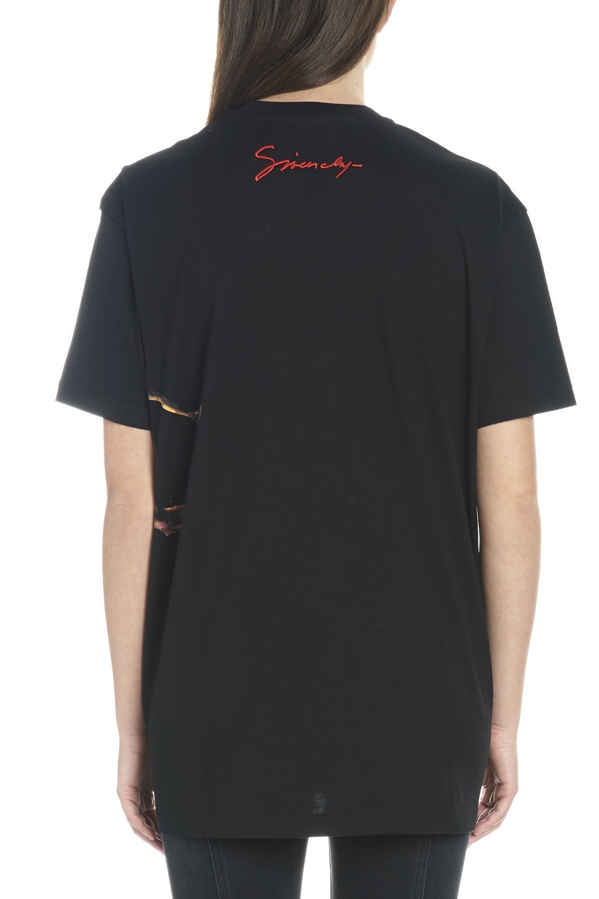 Givenchy Leo Printed Oversized T-shirt In Black