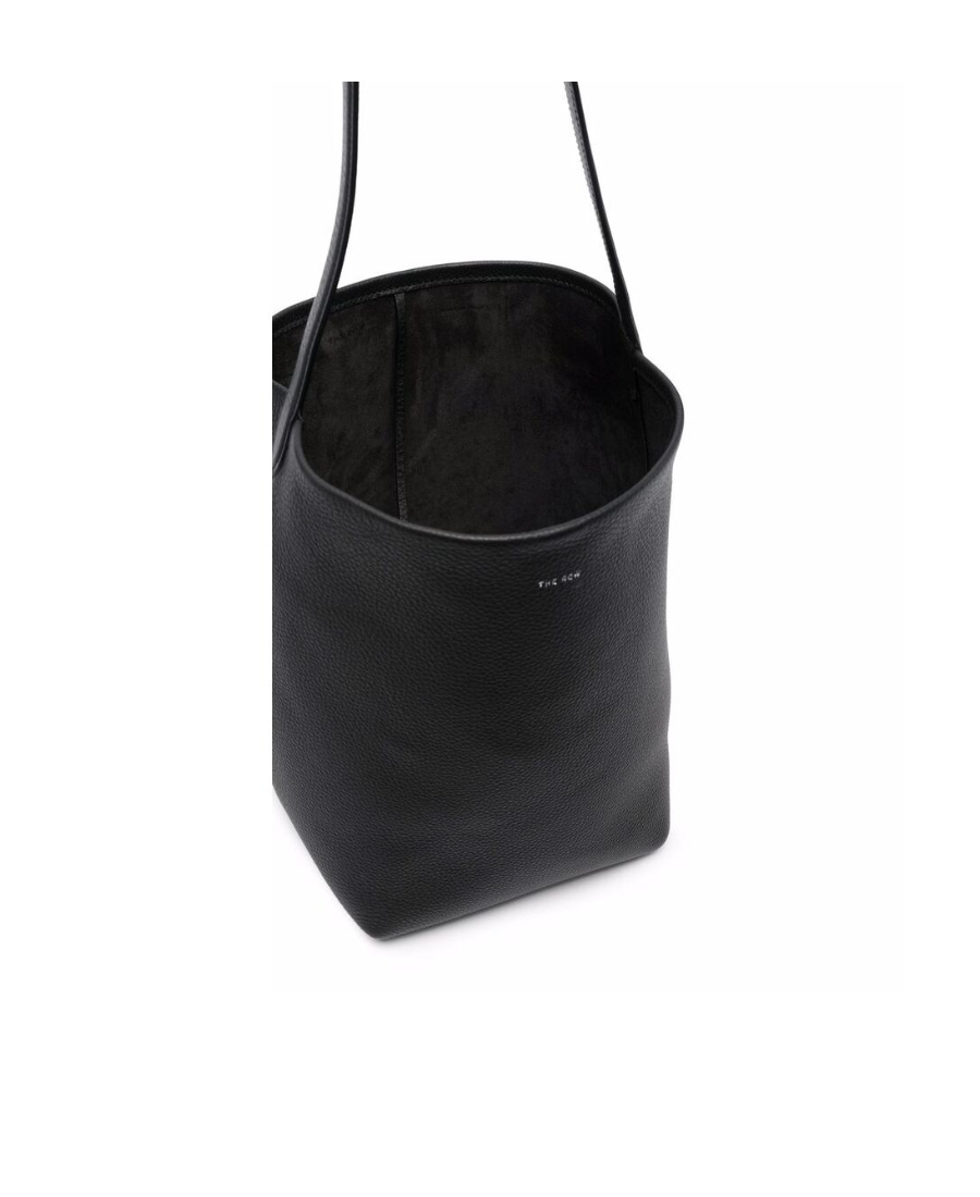 The Row Embossed-logo Detail Tote Bag In Black