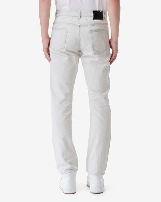 Iro Belt-loop Casual Pants In White