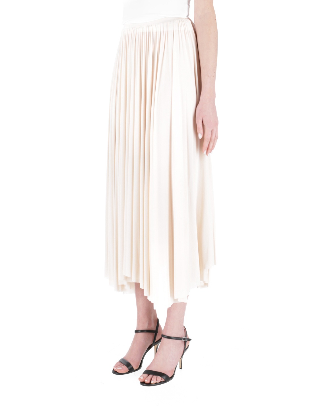 Philosophy Di Lorenzo Serafini Pizzo High Waist Skirt In White