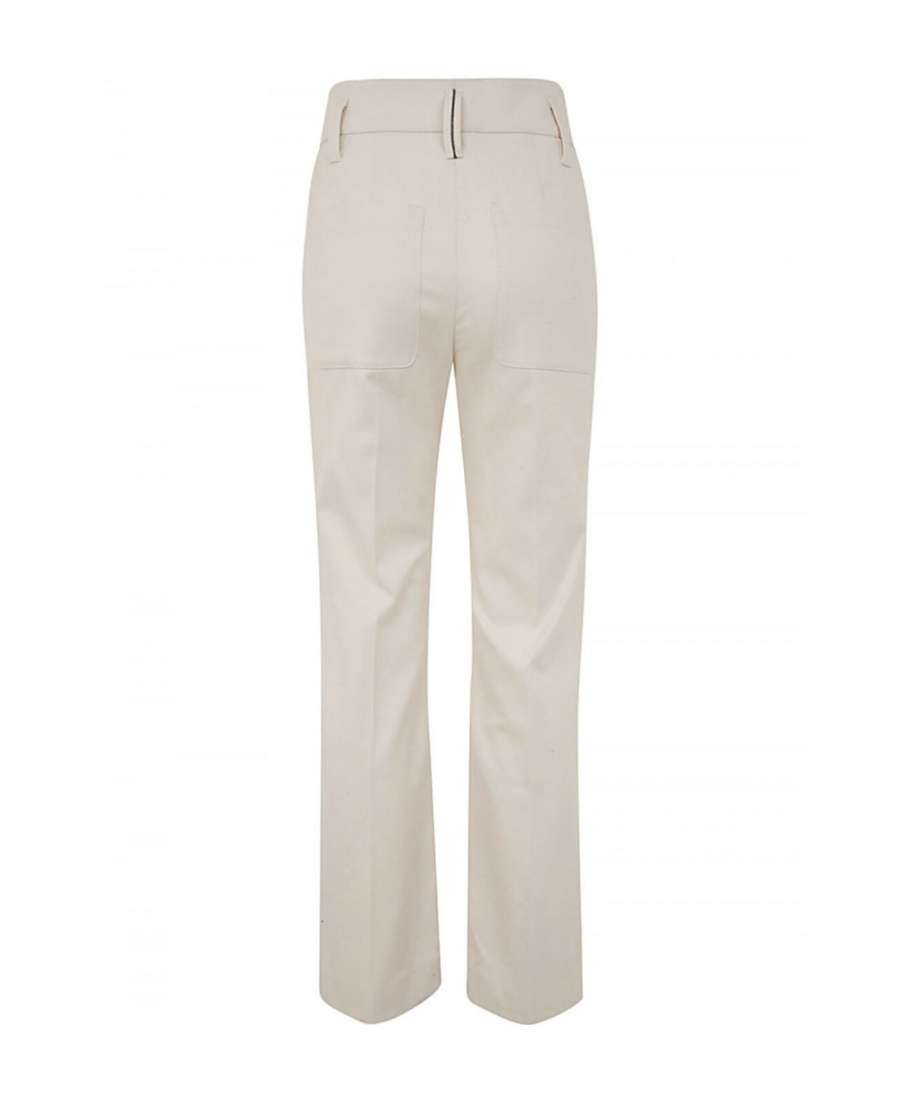 Brunello Cucinelli Straight Leg Tailored Pants In White