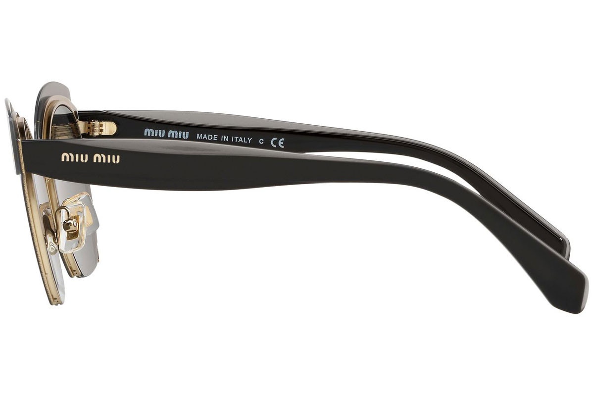 Miu Miu Logo Sunglasses In Gray