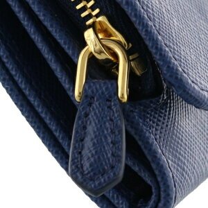 Prada Logo Wallet In Blue