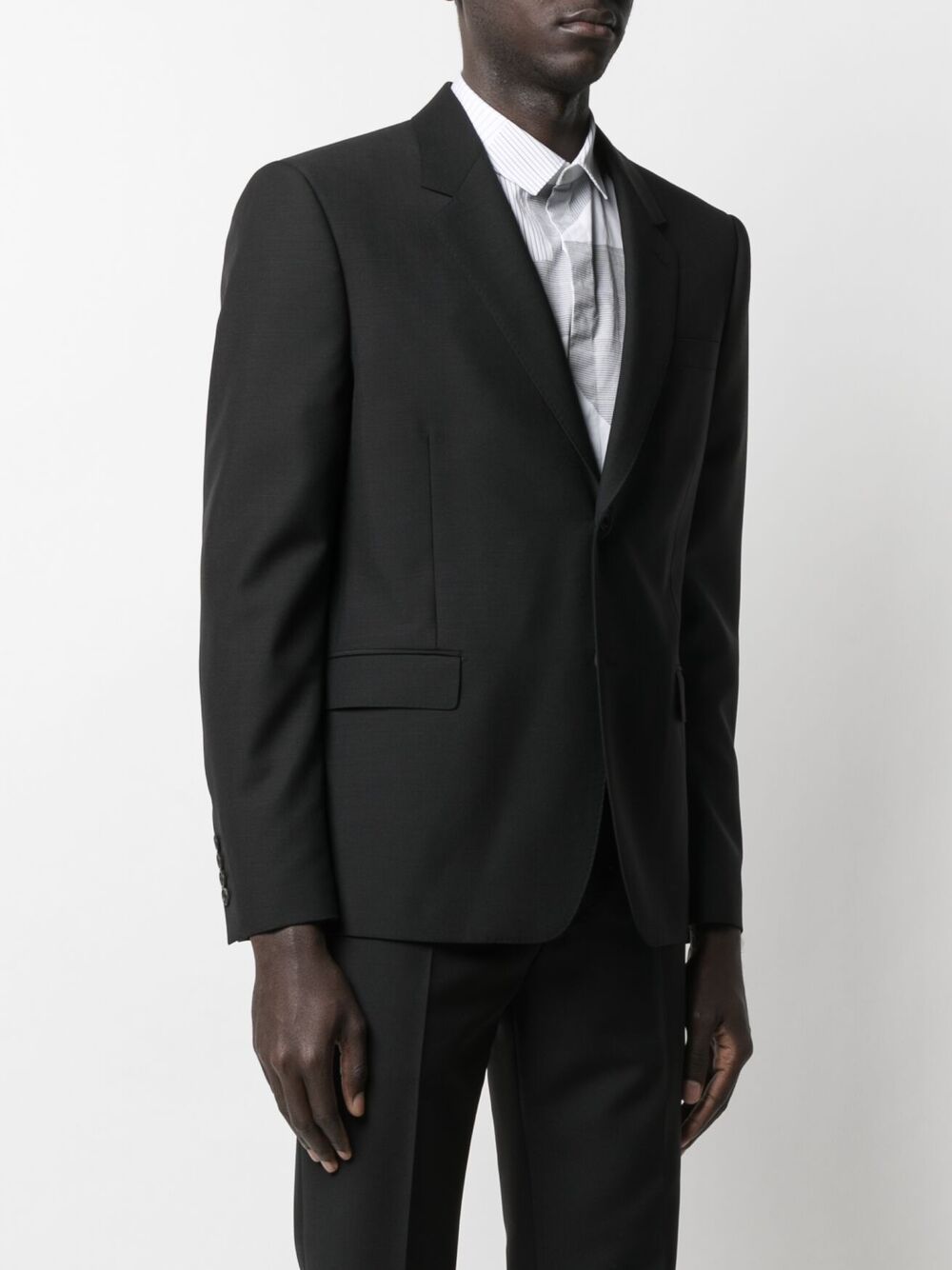 Alexander Mcqueen Single-breasted Suit Jacket In Black