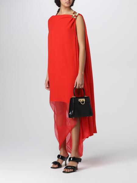 FERRAGAMO LOGO BUCKLE SHOULDER BAG