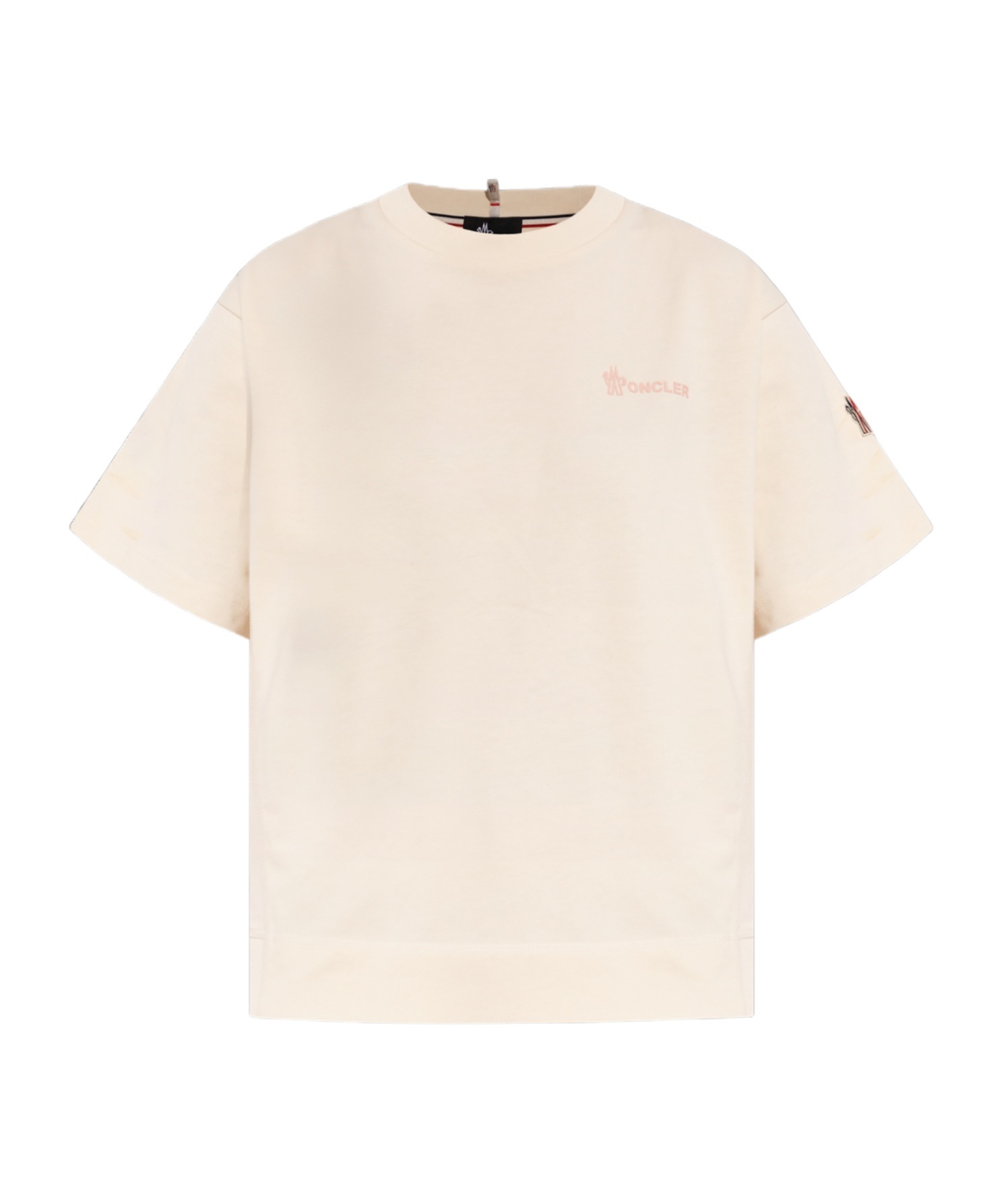 Moncler Logo-embossed Cotton T-shirt In White
