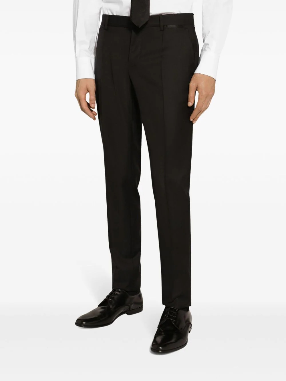 Dolce & Gabbana Two-piece Single-breasted Dinner Suit Set In Black