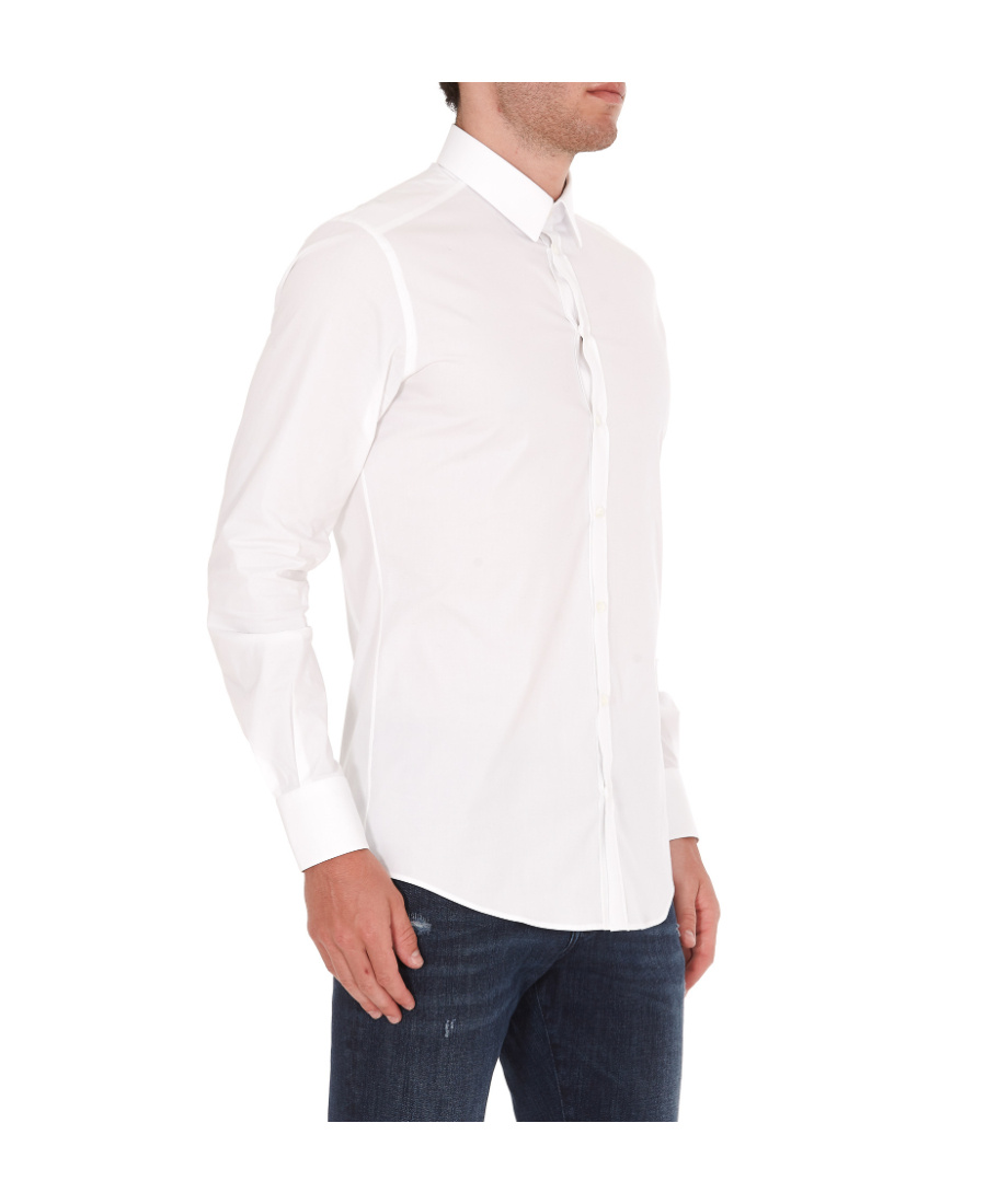 Dolce & Gabbana Long-sleeved Formal Shirt In White