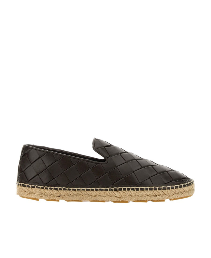 Bottega Veneta Espadrillas Jack In Pelle Testa Di Moro Uomo In Black