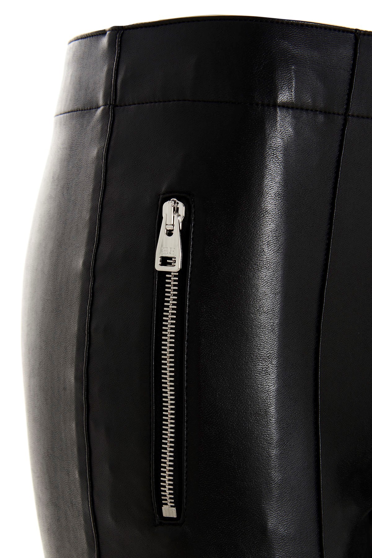 Ermanno Scervino Skinny-cut Leather-look Trousers In Black