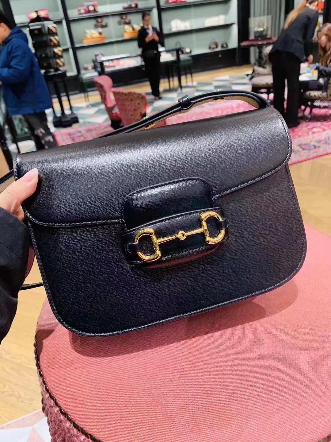 Gucci Horsebit 1955 Shoulder Bag In Black
