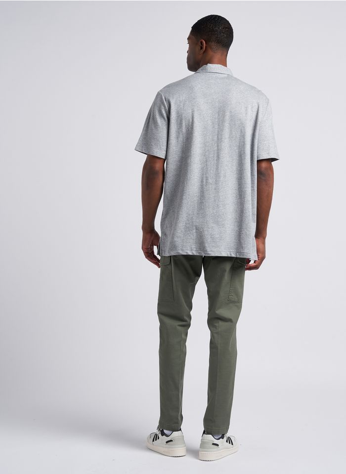 Polo Ralph Lauren Custom Slim Fit Mesh Polo In Gray