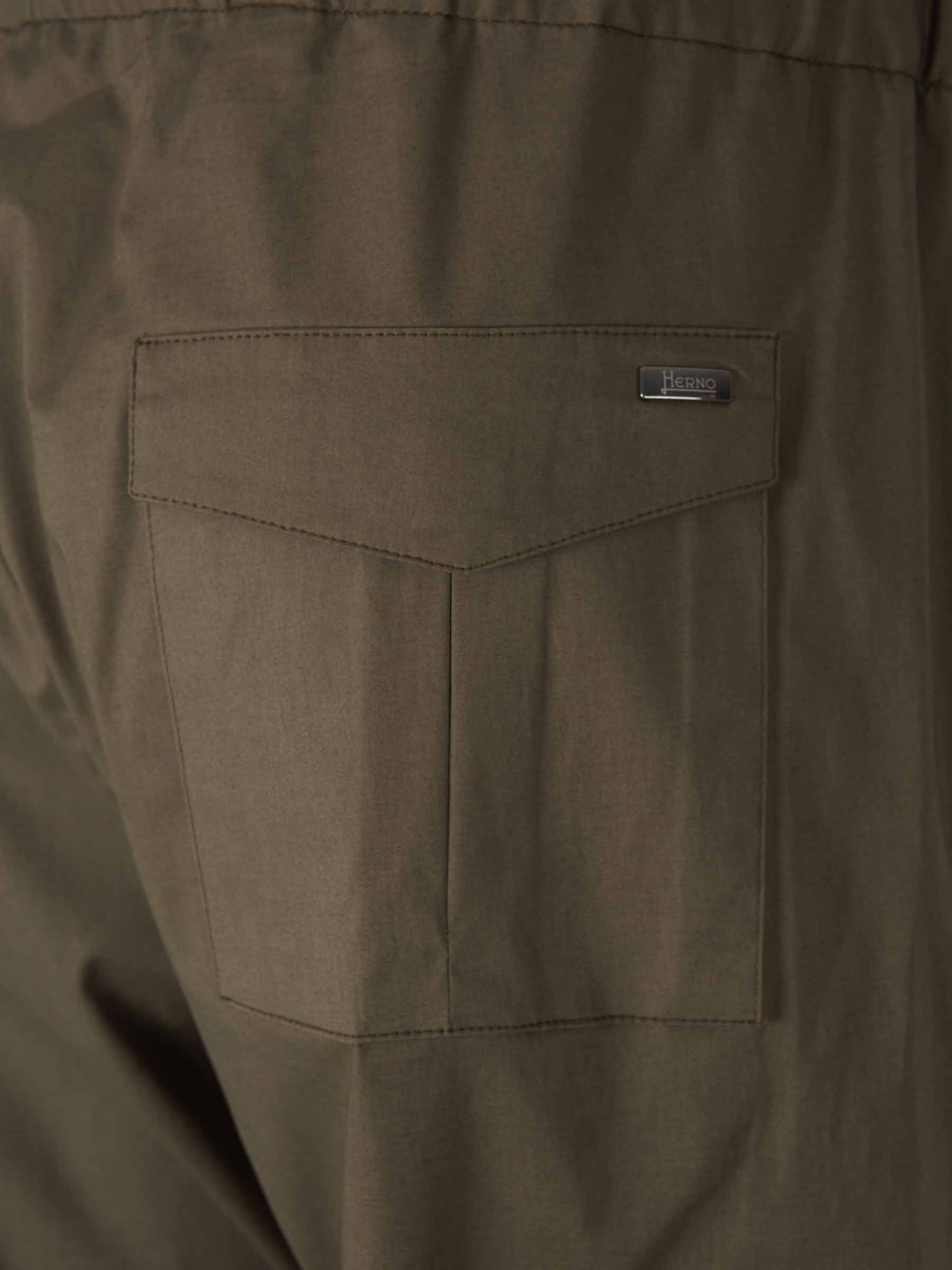 Herno Drawstring Casual Pants In Green