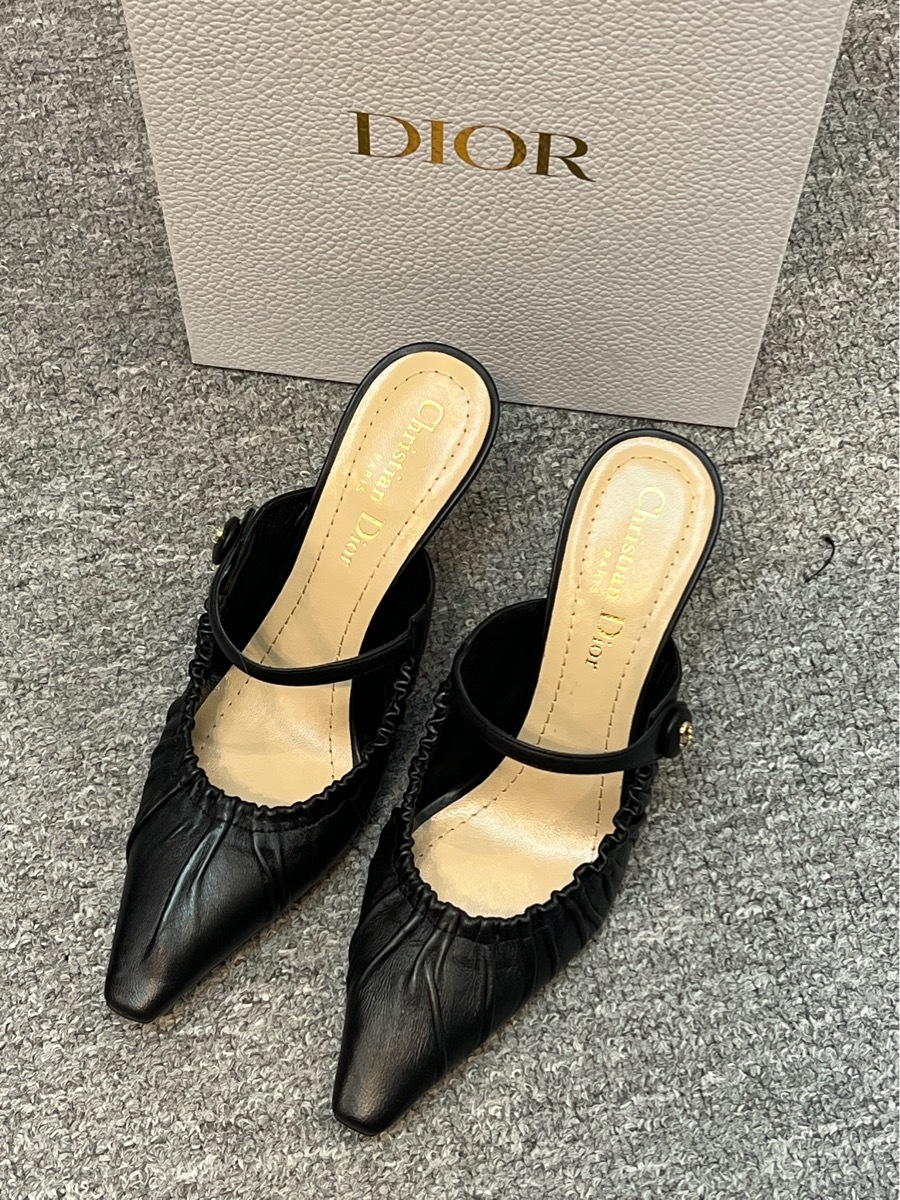 Dior Muller High Heels In Black