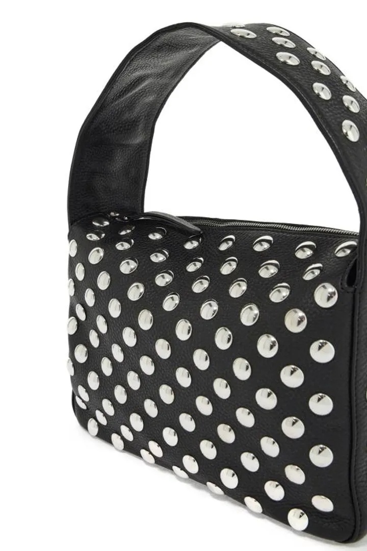 Khaite Elena Logo Shoulder Bag In Black