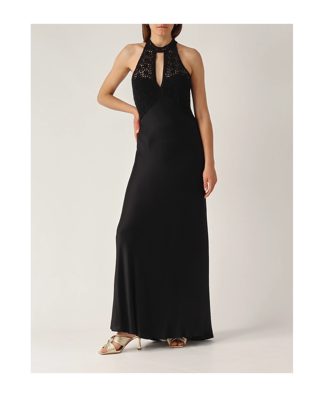 Shop Twinset Panelled Maxi Dress
