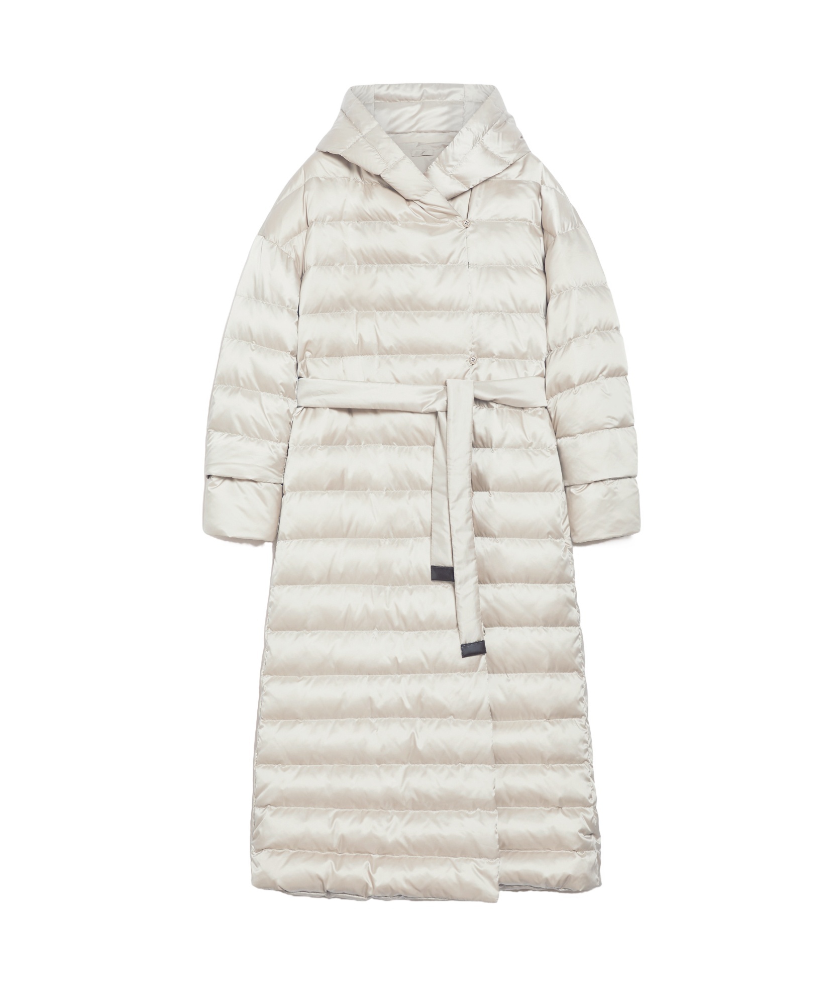 Max Mara Hooded Down Jacket In White
