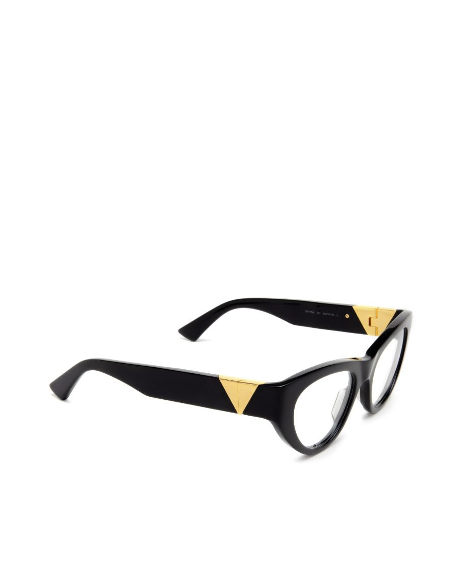 Bottega Veneta Thick Cat Eye-frame Glasses In Black