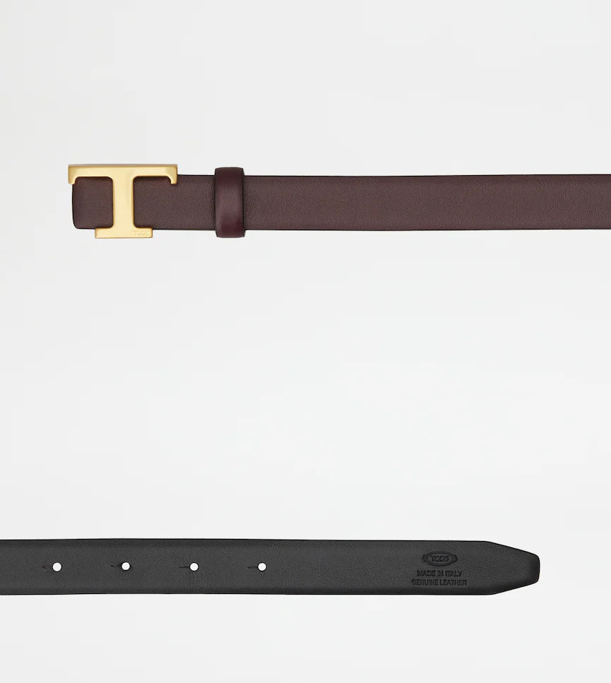 Tod's Leather Bucket Belt In Brown