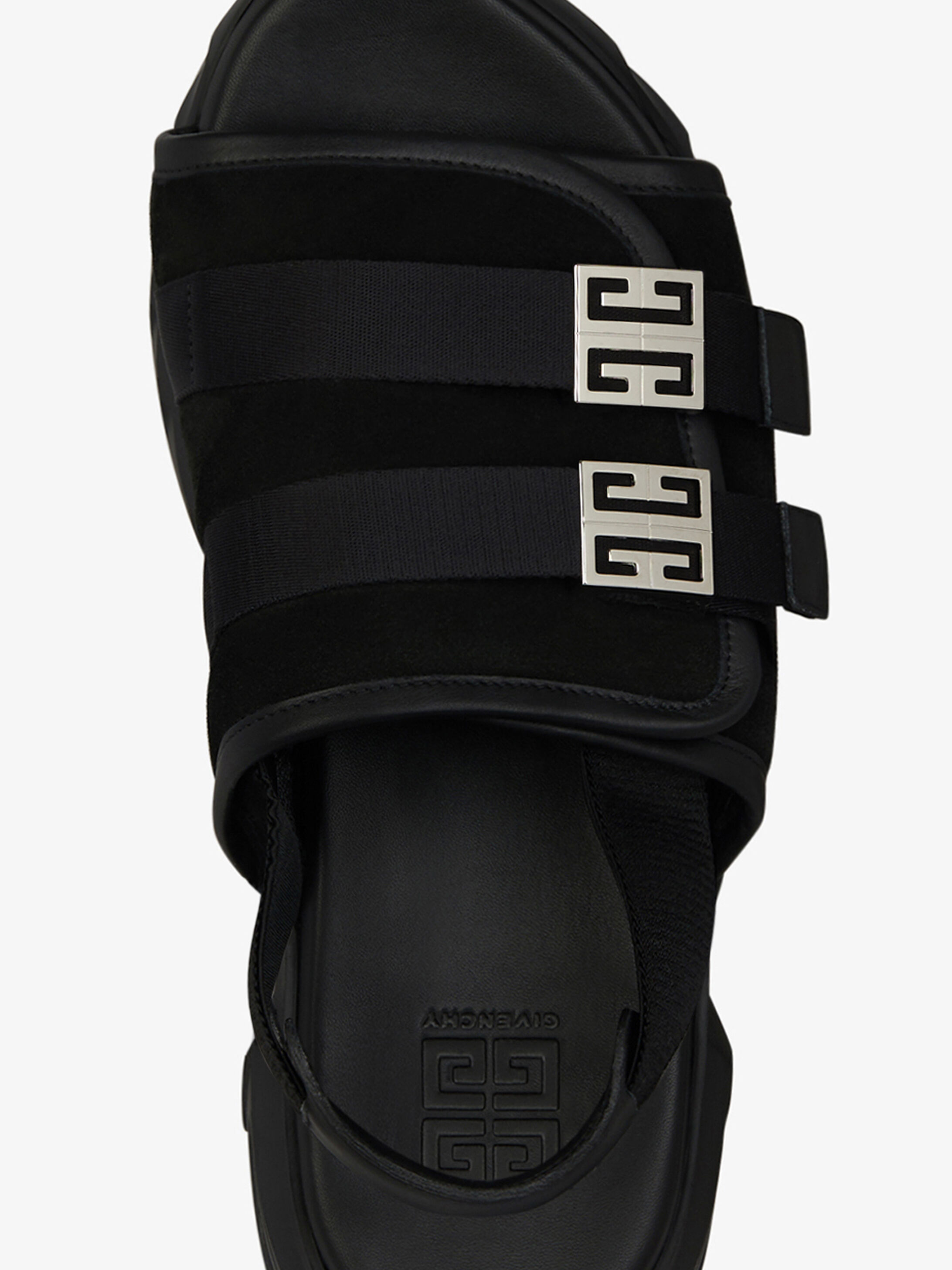GIVENCHY MARSHMALLOW SLINGBACK LEATHER SANDALS 