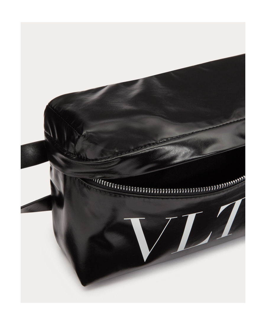 VALENTINO GARAVANI LOGO-PRINT DETAIL WASH BAG