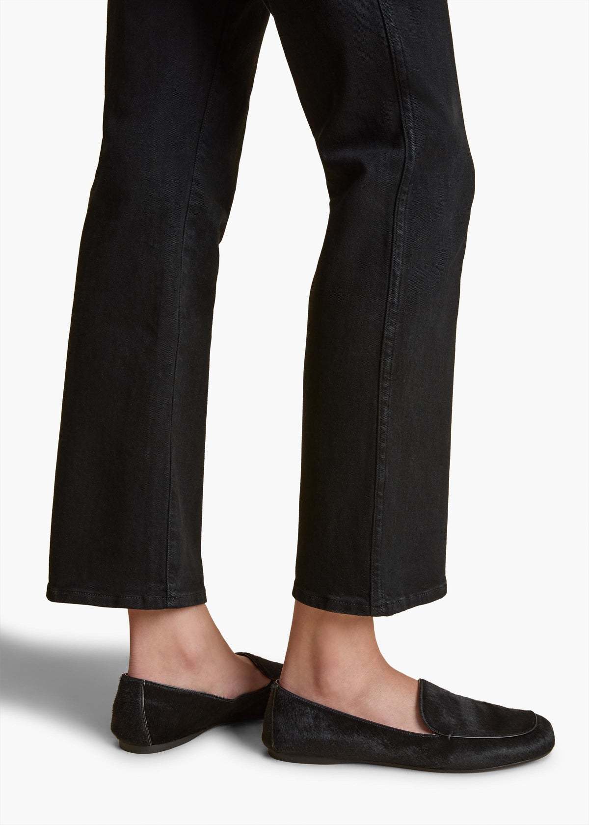 Khaite Vivian New Bootcut Flare Jeans Stoned Black In Black