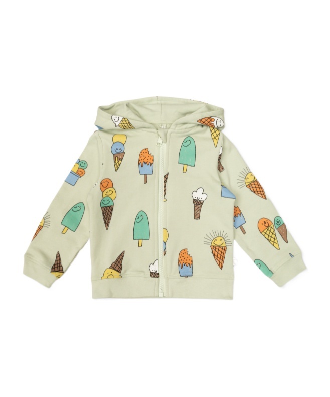 STELLA MCCARTNEY STELLA MCCARTNEY KIDS ILLUSTRATION-PRINTED ZIP-UP HOODIE