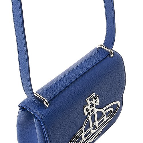 Vivienne Westwood Logo Shoulder Bag In Blue