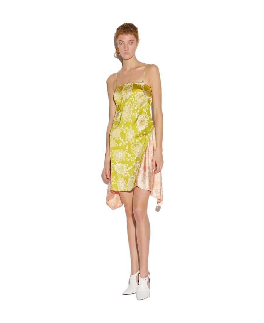 Dsquared2 Woman Mini Dress Light Green Size 8 Polyester In Nude