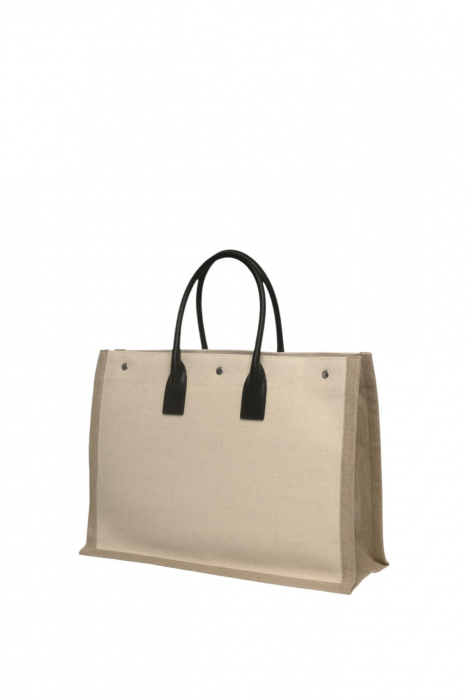 Saint Laurent Rive Gauche Cotton Tote Bag