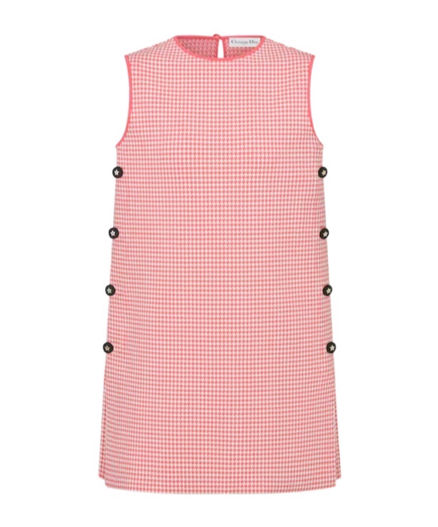 Shop Dior Iviera Short Straight Dress In Pink
