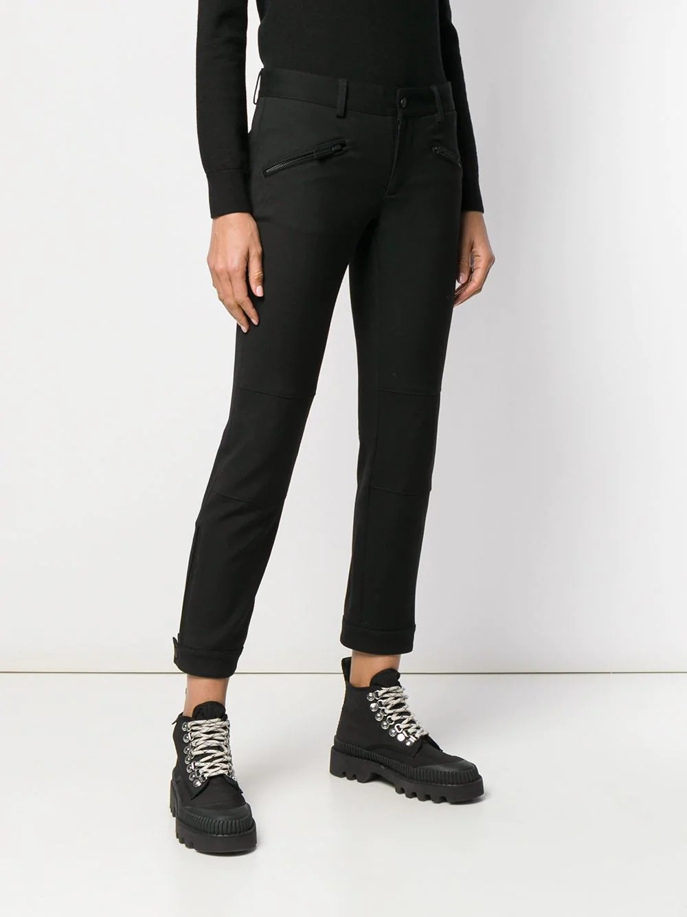 Dsquared2 Skinny Cropped Trousers In Black