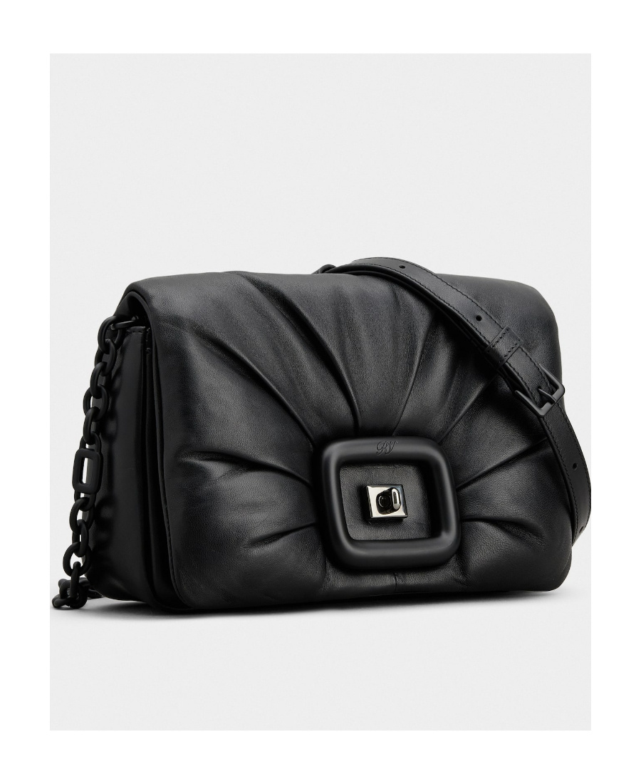 Roger Vivier Viv' Choc Me Bag In Leather In Black