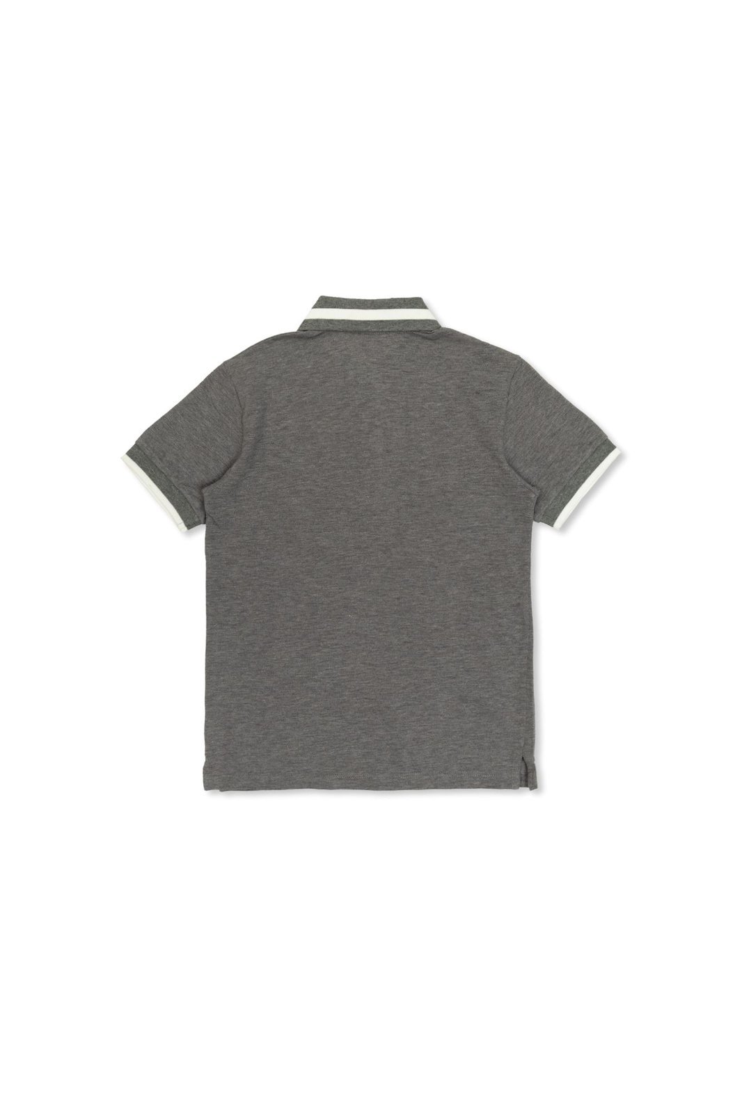 Dolce & Gabbana Logo-embroidered Polo Shirt In Gray