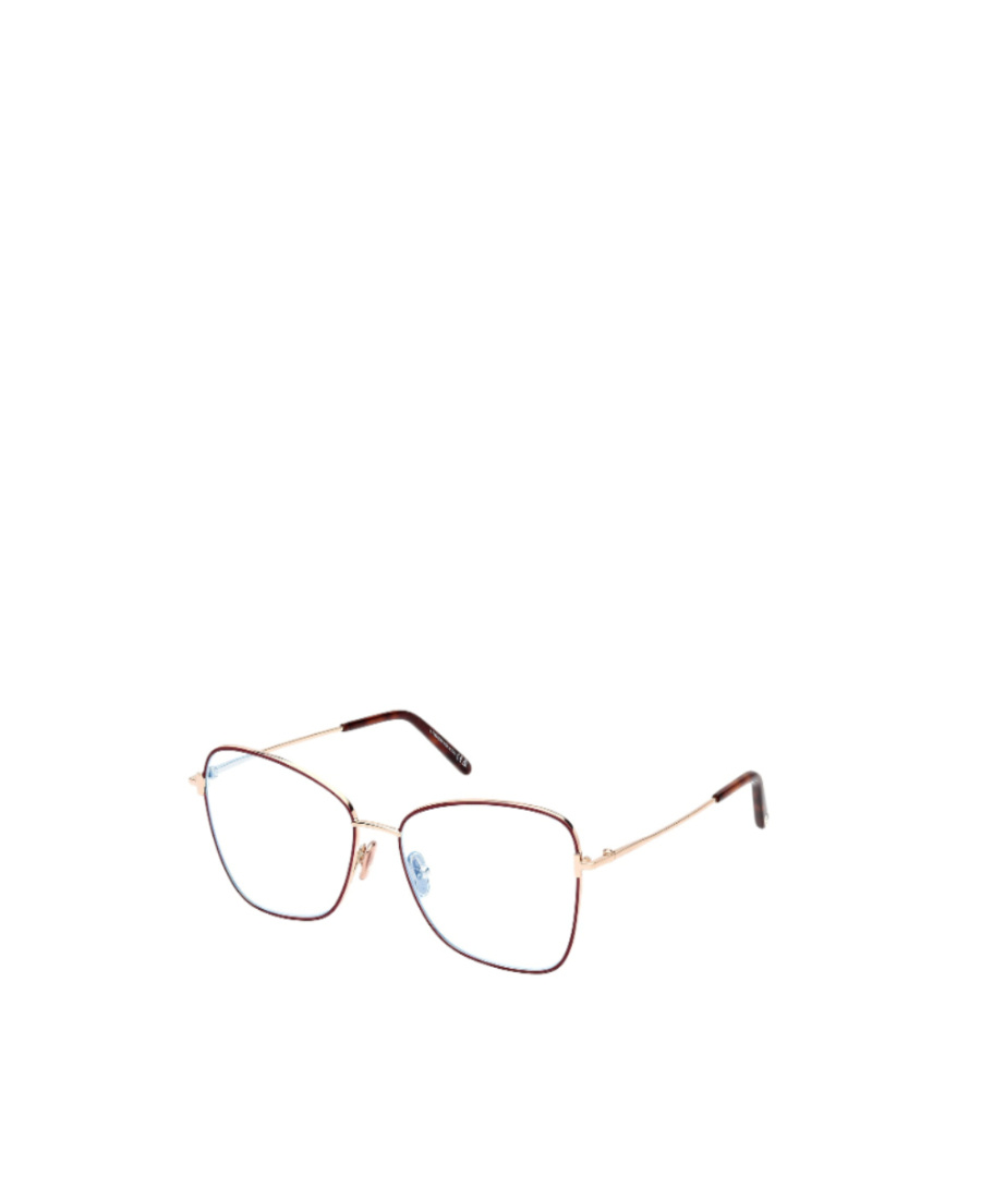 Tom Ford Geometric Frame Emblem Flat Mirror In White